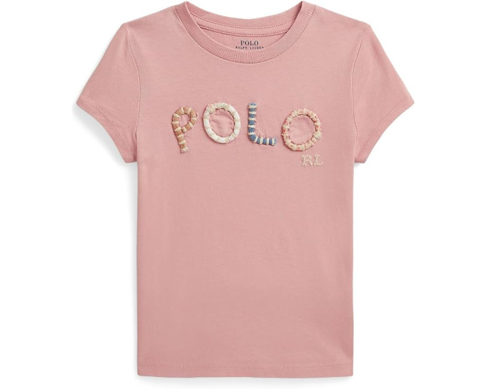 Футболка с логотипом в горошек от Polo Ralph Lauren для малышей