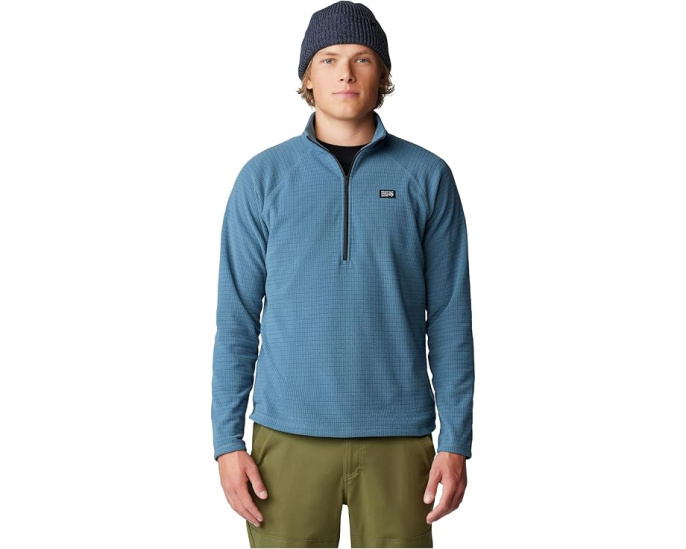 Кофта Mountain Hardwear Summit Grid 1/2 Zip с молнией на груди и реглан