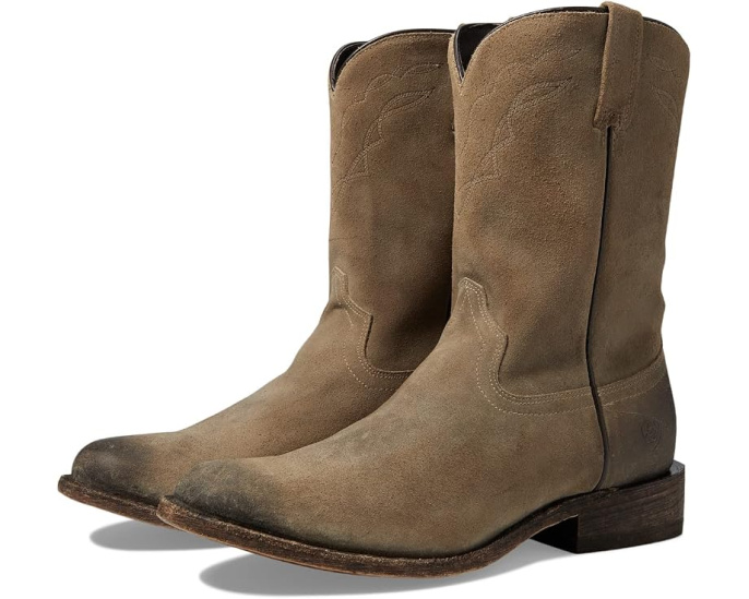 Ковбойские сапоги Ariat Downtown Western Boots серого цвета Roughout