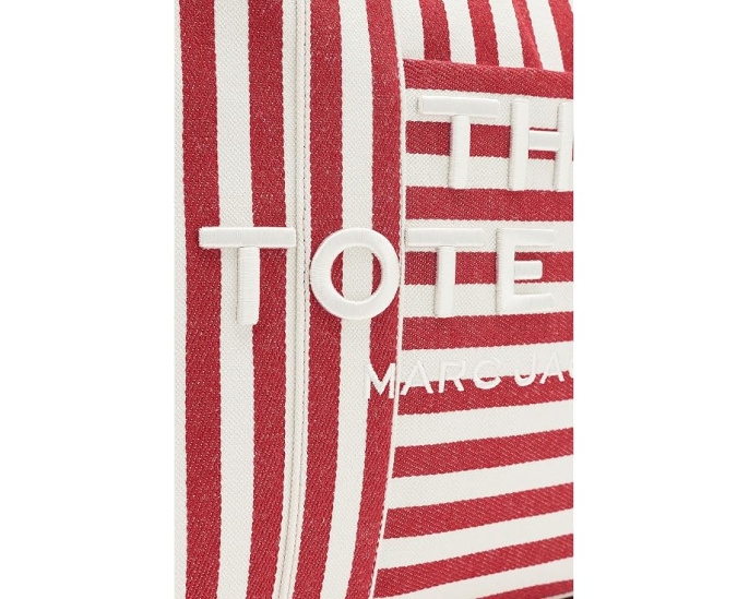 Большая сумка-тоут Marc Jacobs из полосатого холста