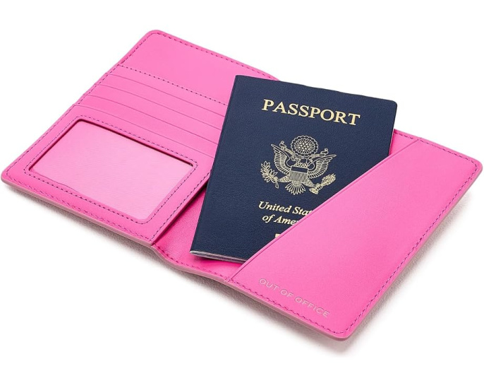 Обложка для паспорта из кожи Marc Jacobs Ribbon Pink