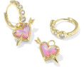 Серьги-кольца Kendra Scott Ari Heart Arrow с подвеской в виде сердца