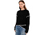 Long Sleeve Crew Neck Sweater with Cream Tulip Hem