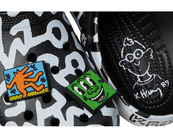 Сабо Crocs Haring Classic Clog с принтом Кита Харинга