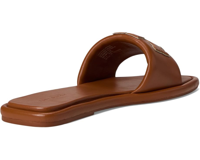 Сланцы Tory Burch Slide с логотипом Double T и открытым мысом