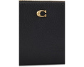 Маленький кошелек на запястье COACH Polished Pebble из кожи