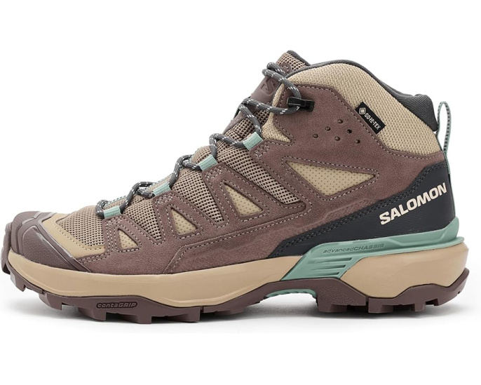 Трекинговые кроссовки Salomon X Ultra 360 Leather Mid с мембраной Gore-tex