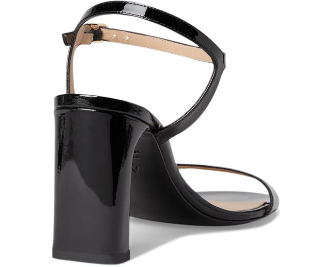 Сандалии Stuart Weitzman Babette 85 на массивном каблуке с кожаным верхом