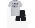 Детский комплект adidas Kids из футболки с принтом и коротких шорт с эластичным поясом