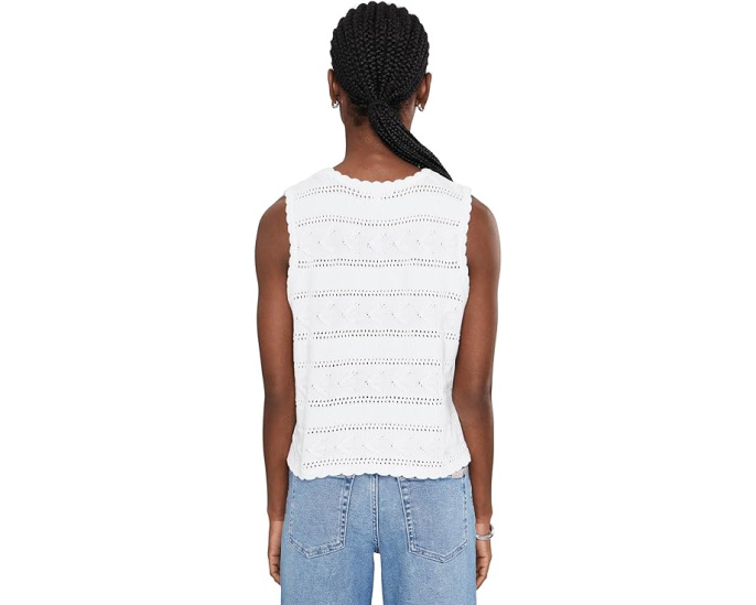 Splendid топ Giovanna Sweater Tank с ажурным узором
