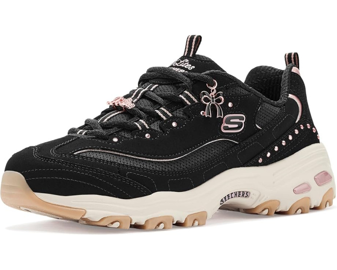 Кроссовки D'Lites 20th Anniversary Skechers розово-черные