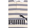 Поло Puma Essentials Elevated No.1 Relaxed Striped Rugby Polo с расслабленным кроем и полосатым принтом