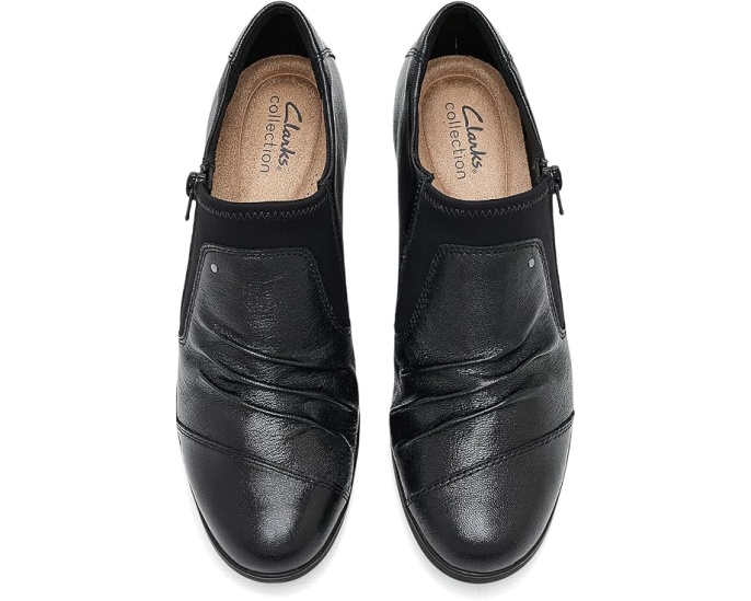 Туфли Emily 2 Vine от Clarks с блок-каблуком и молнией