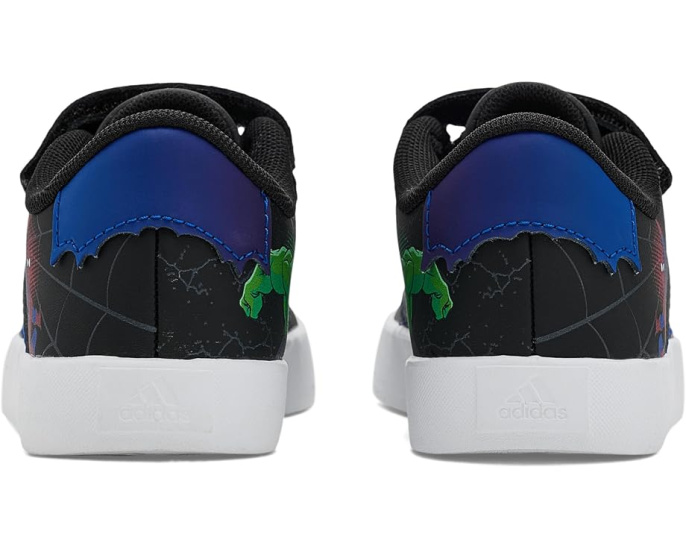 Adidas кроссовки Marvel VL Court 3.0 для детей с эластичной шнуровкой Черные