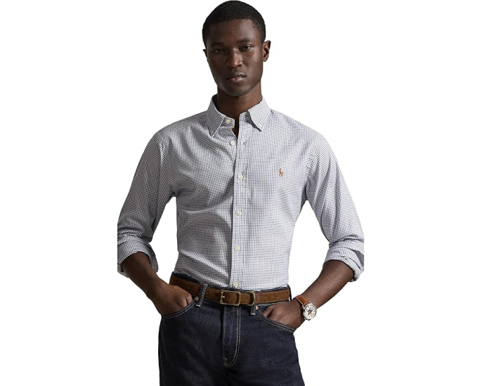 Рубашка-оксфорд Polo Ralph Lauren Performance с влагоотводящими свойствами