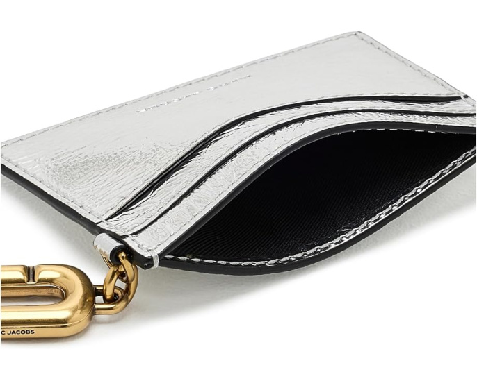 Картхолдер Marc Jacobs Metallic Scene с металлическим блеском