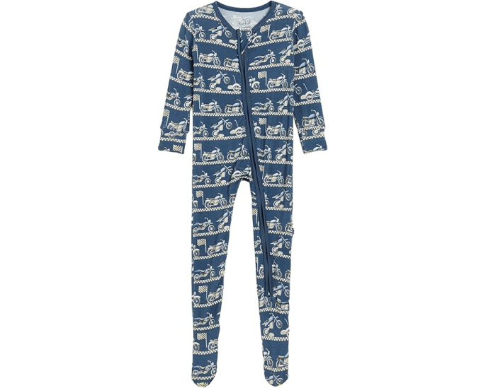 Комбинезон Kickee Pants Print Footie с двухсторонней молнией для младенцев