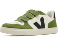 Детские кроссовки VEJA Small V-10 из экологичной кожи с застежками на липучках