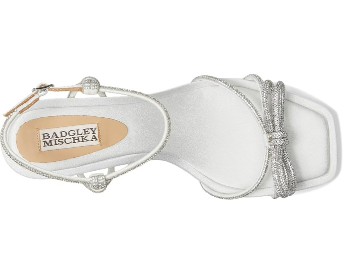 Badgeley Mischka туфли Dandelion со стразами на каблуке