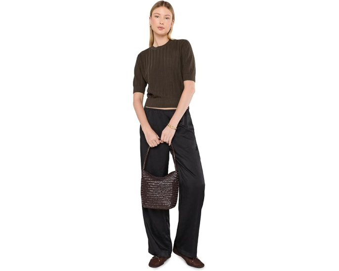 Джемпер Britney Cotton Pointelle Madewell с коротким рукавом