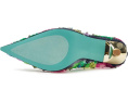Блестящие туфли Blue by Betsey Johnson Netta с цветочным декором и острым носом