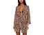 Туника Safari Leopard Stretch Mesh с запахом спереди от BECCA