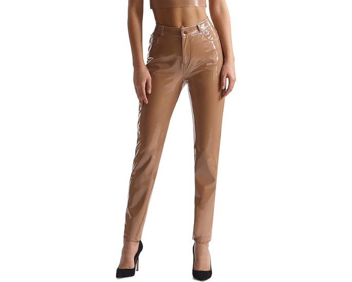 Брюки Commando Faux Patent Leather Five-Pocket с завышенной талией