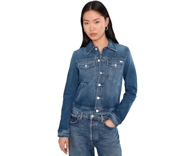 AG Jeans джинсовая куртка Robyn Fitted Denim Jacket приталенная