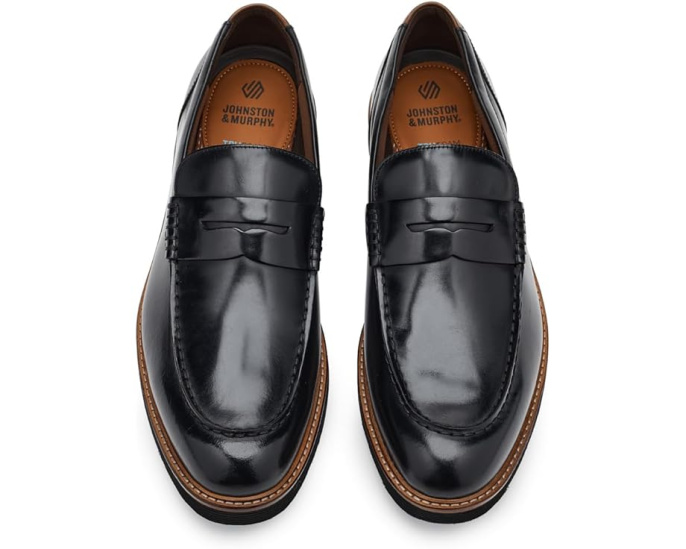 Johnston & Murphy лоферы Tyson Dress Penny с памятью формы и подошвой EVA