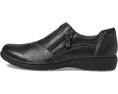 Туфли Clarks Carleigh Ray на плоской подошве с кожаным верхом и молнией