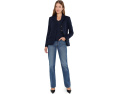 Petite Cotton Herringbone Jacquard Blazer