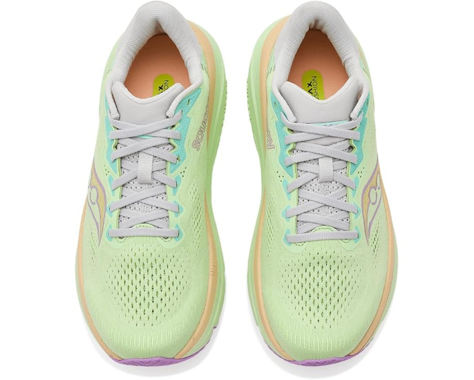 Кроссовки Guide 19 с максимальной амортизацией и широкой платформой Saucony