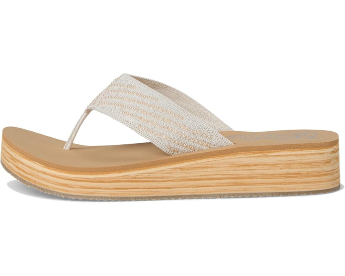 Шлепанцы Skechers Summers Mid с низким клином и вязаным верхом