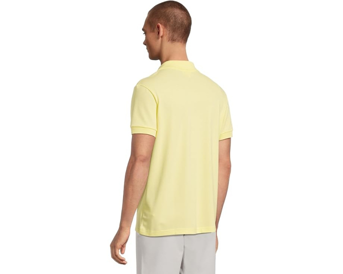 Поло Lacoste Classic Fit Buttonless без пуговиц желтое