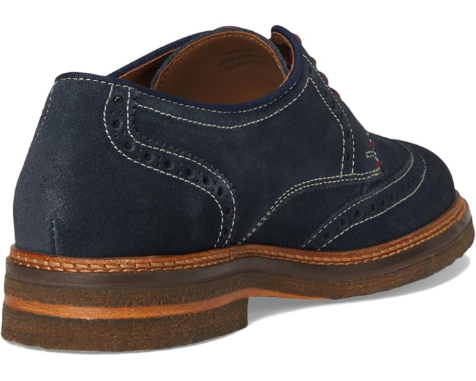 Johnston & Murphy Calder Wingtip с контрастной окантовкой и подошвой из крепа