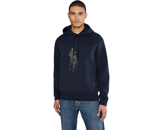 Толстовка Polo Ralph Lauren с капюшоном и кожаным патчем