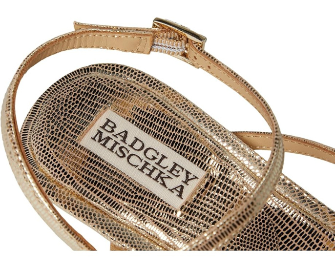 Badgley Mischka Gracelyn туфли на низком каблуке с ремешками и тиснением под змею