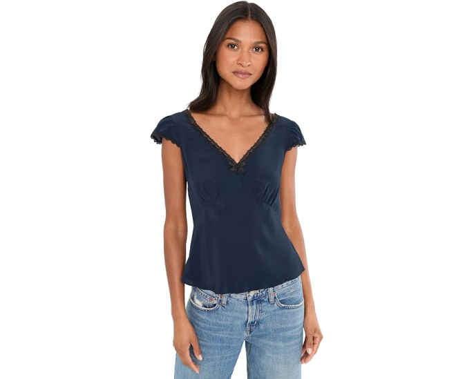 Топ Layton с V-образным вырезом из вискозы Madewell