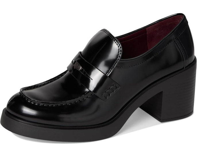 Туфли Tory Burch Classic Heel Lug Loafers 50 мм на тракторной подошве