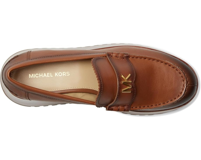 Лоферы MICHAEL Michael Kors Indy на платформе с кожаным каблуком