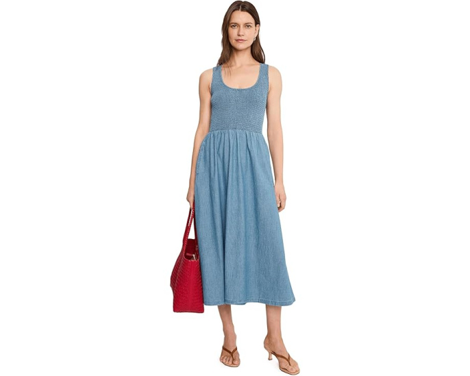 Платье миди Josie Midi Dress Barbour из денима