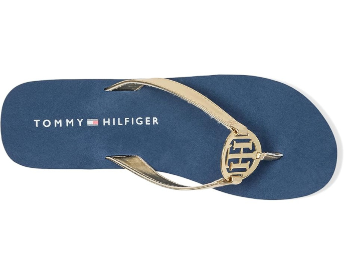 Tommy Hilfiger босоножки Crelina на танкетке золотистые