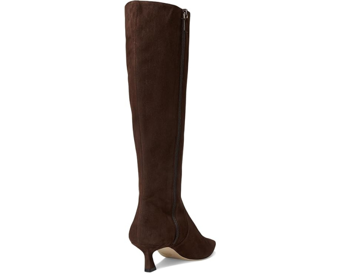 Высокие сапоги Vinnie Zip 50 на изящном каблуке из козьей кожи Stuart Weitzman