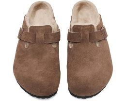 Birkenstock Boston клоги из замши с овчиной