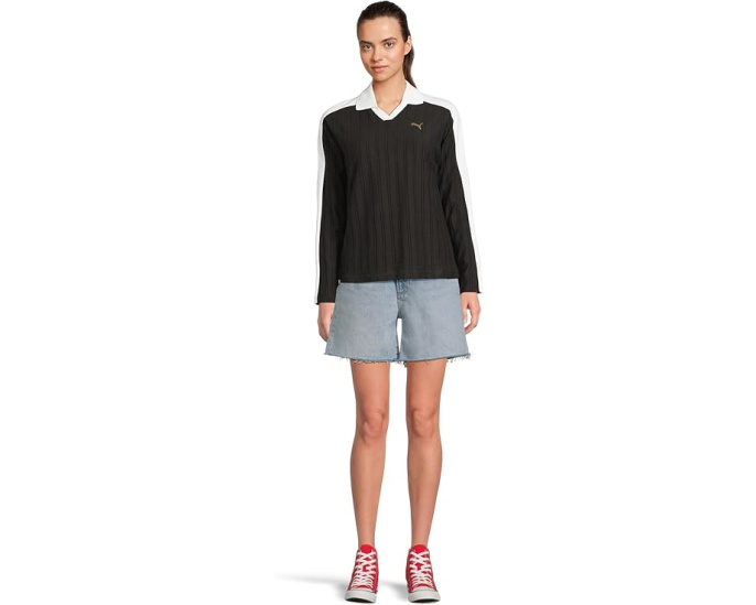 Поло Puma T7 Relaxed Long Sleeve с длинным рукавом