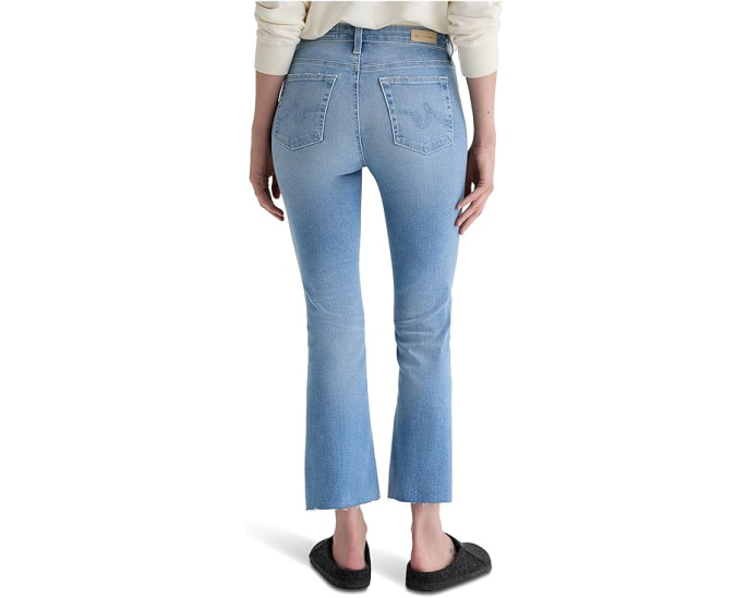 Джинсы AG Jeans Farrah Mid Rise Crop Boot укороченные с расклешенным низом