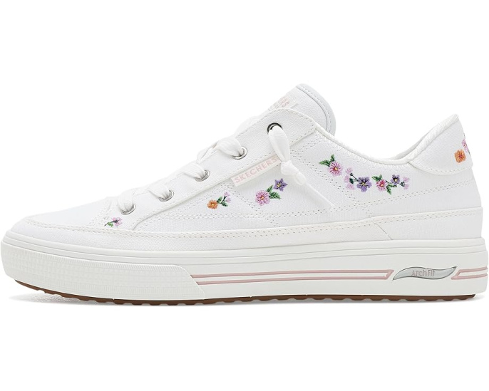 Кеды Skechers Arch Fit Arcade с цветочной вышивкой