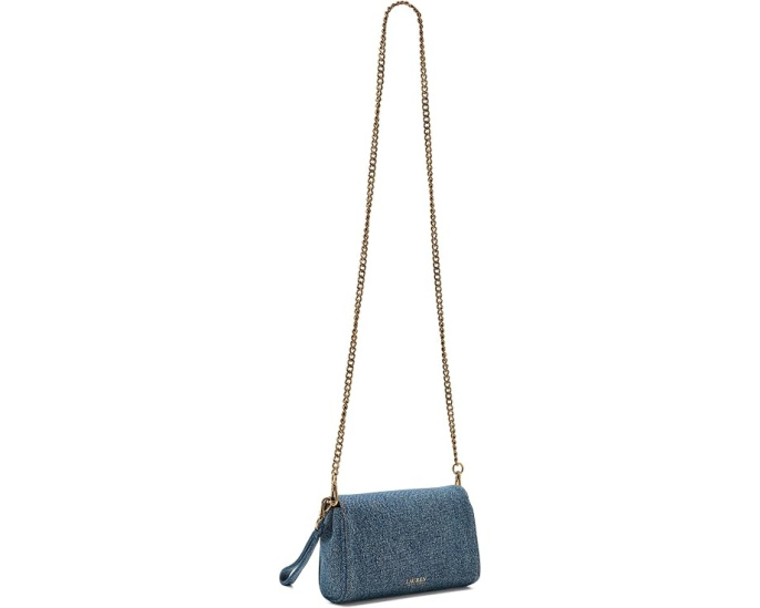 Lauren Ralph Lauren кроссбоди кошелек Washed Denim Tanner из денима