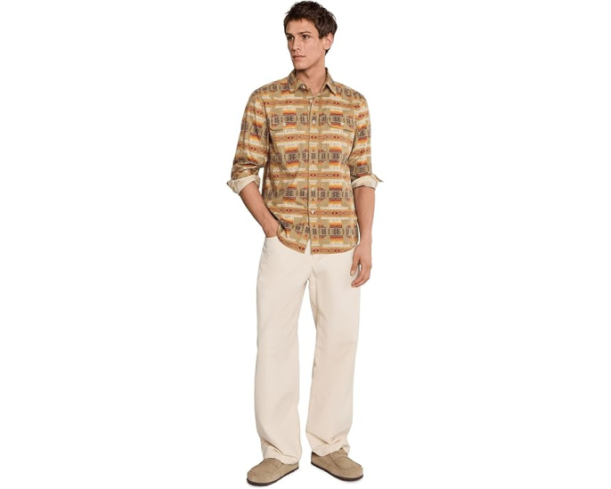 Рубашка Pendleton Tanner Twill с длинным рукавом и накладными карманами