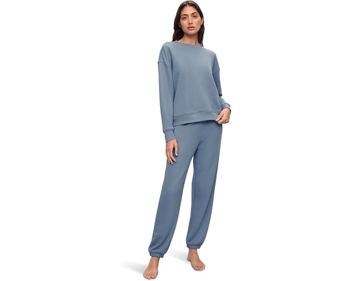 Брюки Eberjey French Terry Jogger из хлопка с манжетами